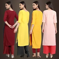 Fancy Crepe Kurtis for Women Pack Of 4-thumb1