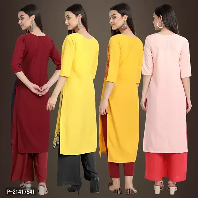 Fancy Crepe Kurtis for Women Pack Of 4-thumb2