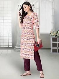 Stylish Multicoloured Crepe Stitched Kurta For Women-thumb4