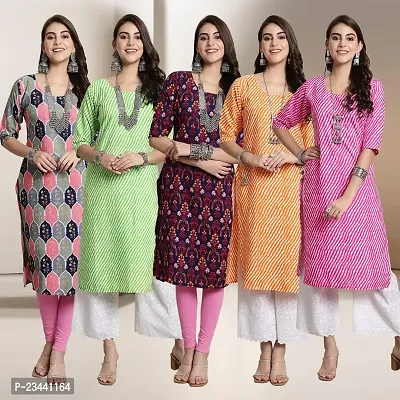 Fancy Crepe Kurtis For Women Pack Of 5