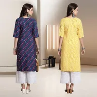 Fancy Rayon Kurtis For Women Pack Of 2-thumb1