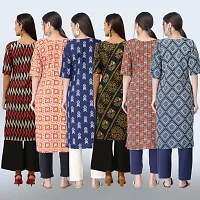 Women Stylish Crepe Printed Straight Kurta Combo-thumb1