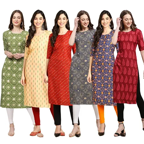 Gorgeous Straight Crepe Kurta For Women Combo Pack Of