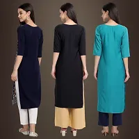 Fancy Crepe Kurtis for Women Pack Of 3-thumb1