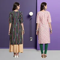 Fancy Crepe Kurtas For Women Pack Of 2-thumb1