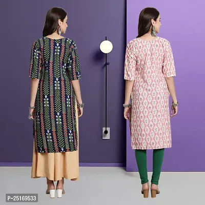 Fancy Crepe Kurtas For Women Pack Of 2-thumb2