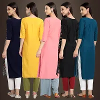 Fancy Crepe Kurtis For Women Pack Of 5-thumb1