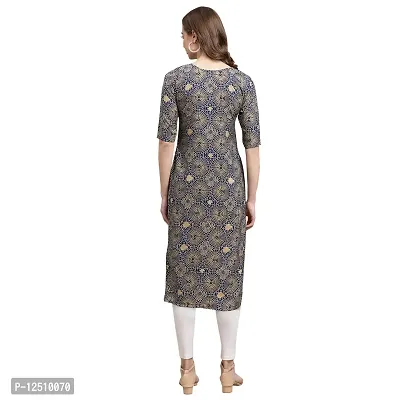 Women Crepe Digital Printed Straight Kurti Pack of 3-thumb2