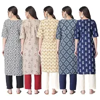 New Crepe Printed Kurtis Combo For Women Pack Of 5-thumb1