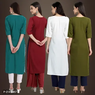 Fancy Crepe Kurtis for Women Pack Of 4-thumb2