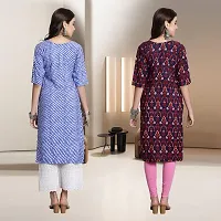 Fancy Rayon Kurtis For Women Pack Of 2-thumb1