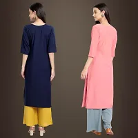 Fancy Crepe Kurtis for Women Pack Of 2-thumb1