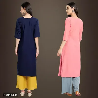 Fancy Crepe Kurtis for Women Pack Of 2-thumb2