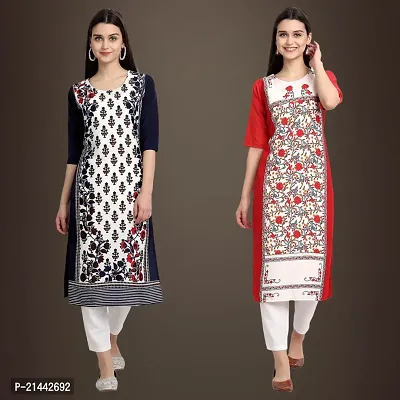 Fancy Crepe Kurtis for Women Pack Of 2