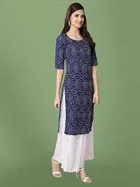 Stylish Crepe Printed Kurti For Women-thumb2