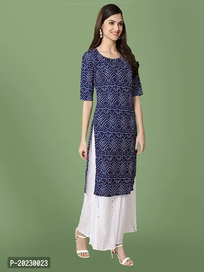 Stylish Crepe Printed Kurti For Women-thumb3