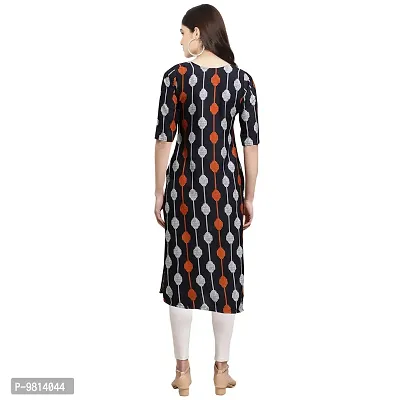 Women Crepe Digital Printed Straight Kurti  Pack of 6-thumb2