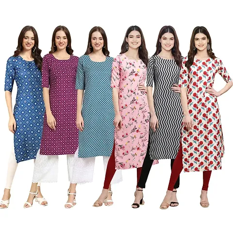 Stylish Crepe Stitched Kurta For Women Pack of