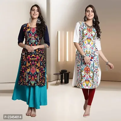 Fancy Rayon Kurtis For Women Pack Of 2