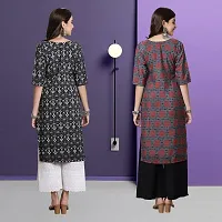 Fancy Crepe Kurtas For Women Pack Of 2-thumb1