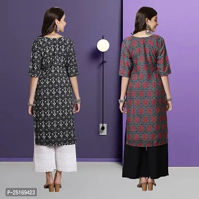 Fancy Crepe Kurtas For Women Pack Of 2-thumb2