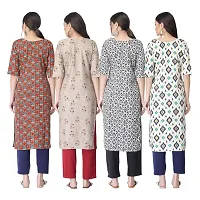 New Crepe Combo Printed Kurtis For Women Pack Of 4-thumb1