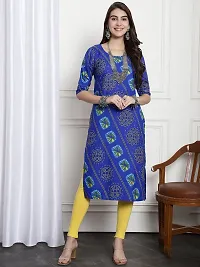 Stylish Multicoloured Crepe Kurta For Women Pack of 5-thumb1