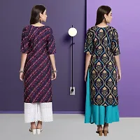 Fancy Crepe Kurtas For Women Pack Of 2-thumb1