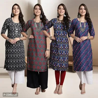 Fancy Crepe Kurtis for Women Pack Of 4