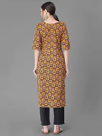 Stylish Crepe Printed Straight Kurta With Pant Set For Women-thumb2