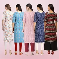 Women Stylish Crepe Printed Straight Kurta-thumb1