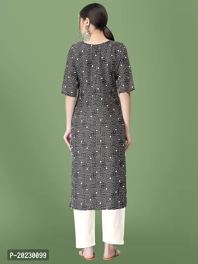 Stylish Crepe Printed Kurti For Women-thumb3