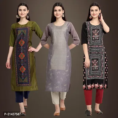 Fancy Crepe Kurtis for Women Pack Of 3