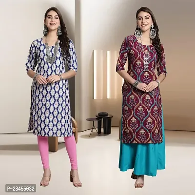 Fancy Rayon Kurtis For Women Pack Of 2