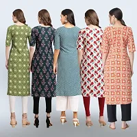 Women Stylish Crepe Printed Staright Kurta-thumb1