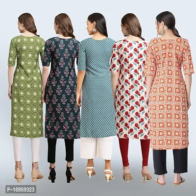 Women Stylish Crepe Printed Staright Kurta-thumb2