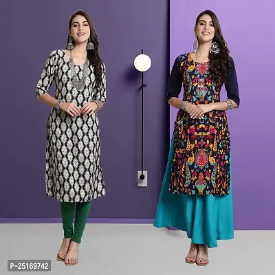 Fancy Crepe Kurtas For Women Pack Of 2