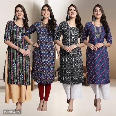 Fancy Crepe Kurtis for Women Pack Of 4