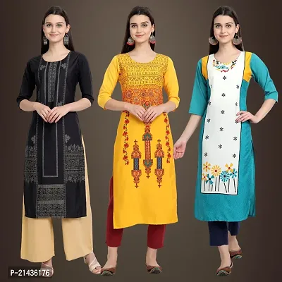 Fancy Crepe Kurtis for Women Pack Of 3