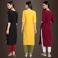 Fancy Crepe Kurtis for Women Pack Of 3-thumb1