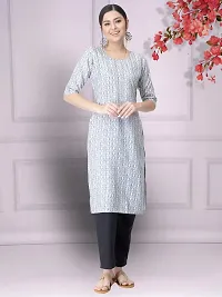 Stylish Crepe Stitched Kurta For Women-thumb1