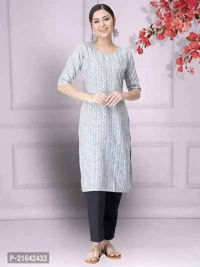 Stylish Crepe Stitched Kurta For Women-thumb2