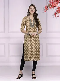 Attractive Multicoloured Printed Crepe Kurta Combo Of 2-thumb1