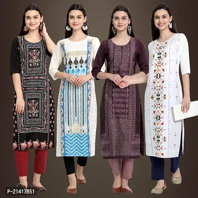 Fancy Crepe Kurtis for Women Pack Of 4