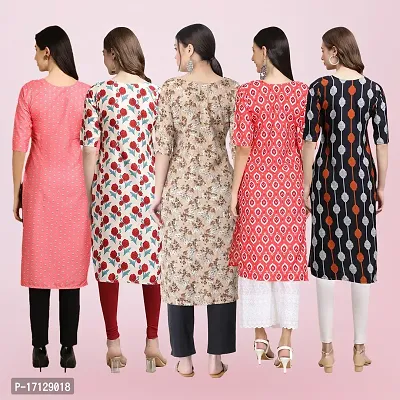 Women Stylish Crepe Printed Straight Kurta-thumb2