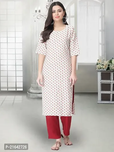 Stylish White Crepe Stitched Kurta For Women-thumb2