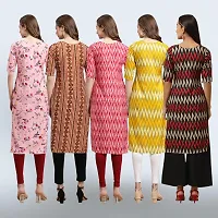 Women Stylish Crepe Printed Staright Kurta-thumb1