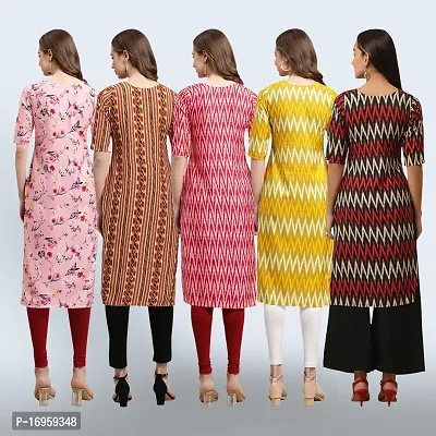 Women Stylish Crepe Printed Staright Kurta-thumb2