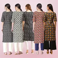 Women Stylish Crepe Printed Straight Kurta-thumb1