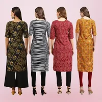 Women Stylish Crepe Printed Straight Kurta-thumb1